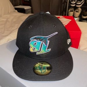 New Era Rays Upside Down Fitted 7 1/2
